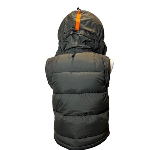 Parajumpers Rare Italian Import Down Vest Hooded Zip Patches Women's Size Small - Picture 12 of 16